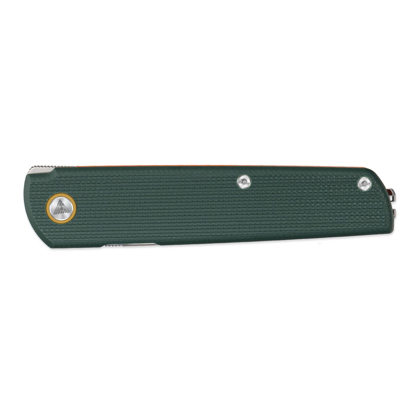 Side view of SRM Qrick 408L-GX EDC knife handle