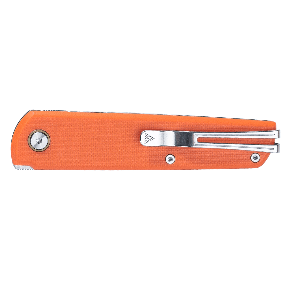 SRM liner lock knife Qrick 408L-GX | 14C28N blade and green G10 handle