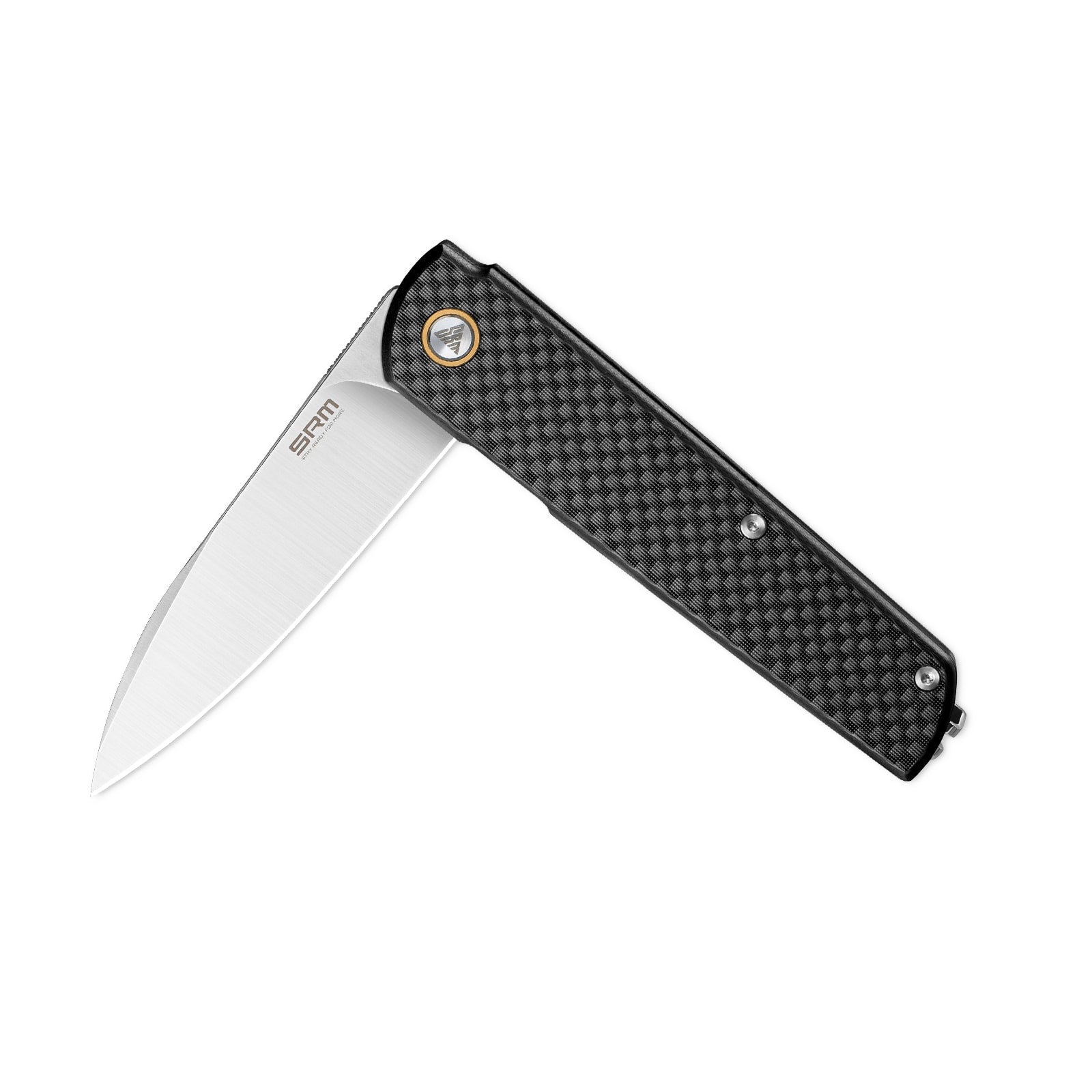 SRM EDC Pocket Knife Qrick 408L-KB - Liner Lock Knife with Ambi Clip