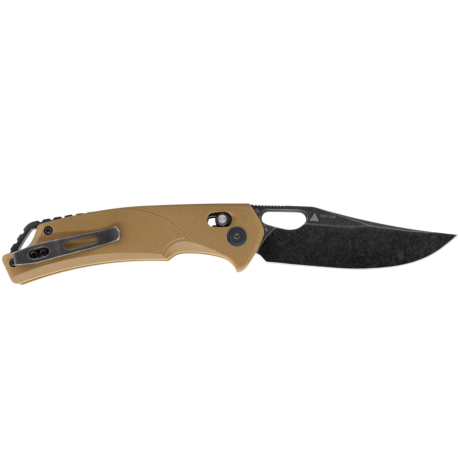 SRM hunting pocket knife Retreiver 9201-GW | D2 steel blade and G10 handle
