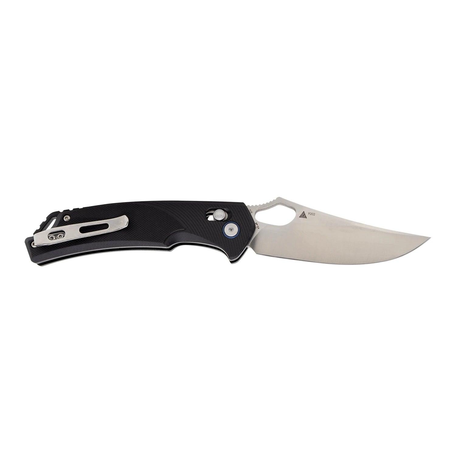 SRM hunting pocket knife Retreiver 9202 | D2 steel blade and black G10 handle