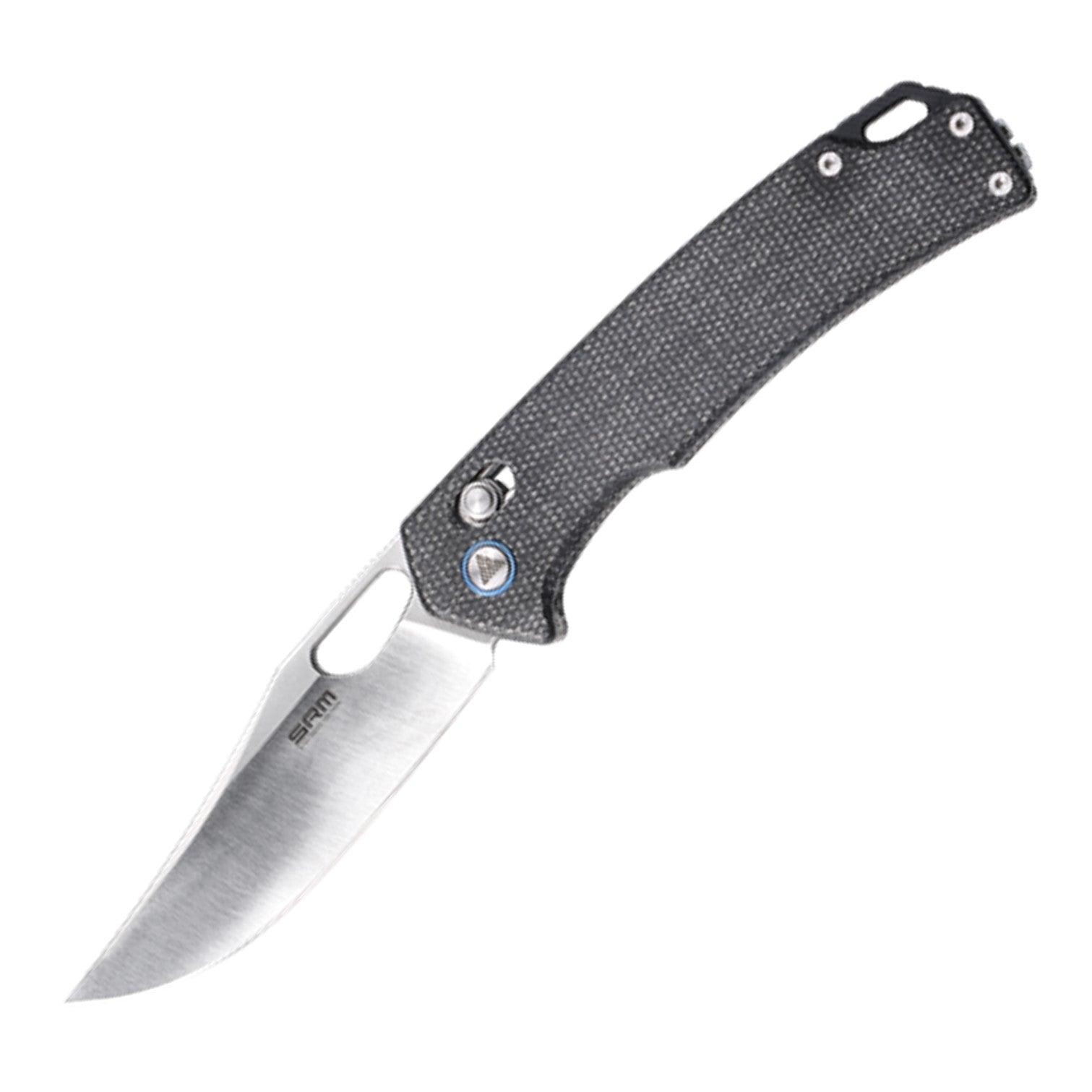 SRM hunting pocket knife Retreiver 9203-MB | Grey Micarta handle