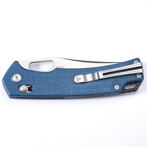 SRM hunting pocket knife Retreiver 9203-ME | Blue Micarta handle