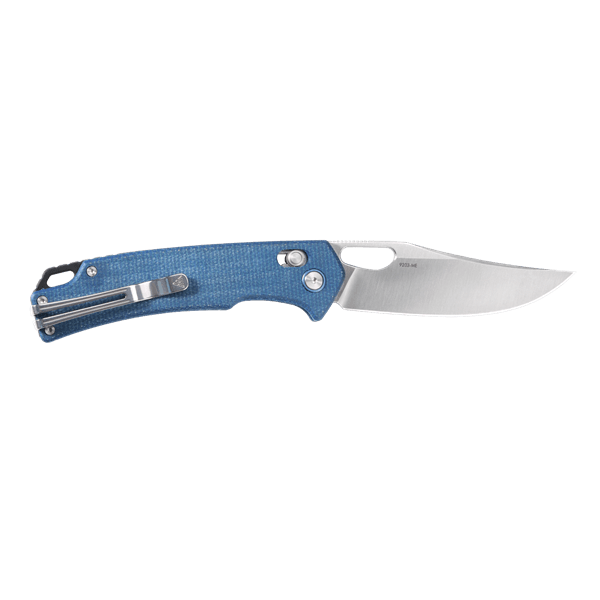 SRM hunting pocket knife Retreiver 9203-ME | Blue Micarta handle