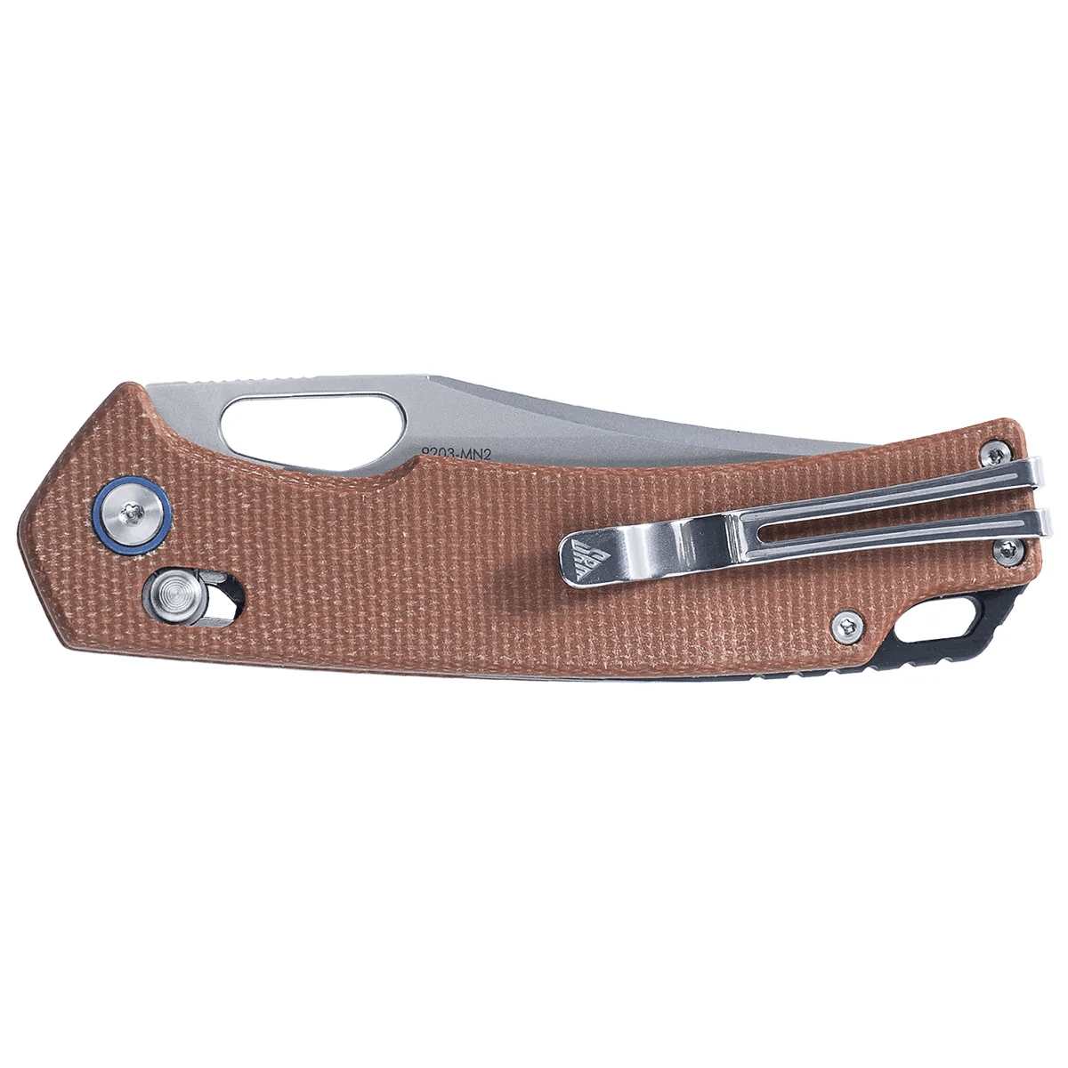 SRM hunting pocket knife Retreiver 9203-MN2 | Brown Micarta handle
