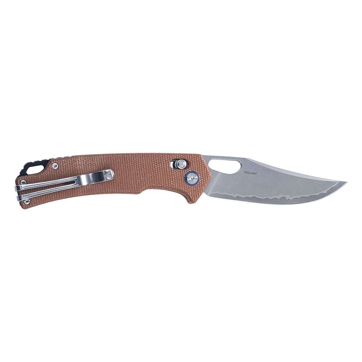 SRM hunting pocket knife Retreiver 9203-MN2 | Brown Micarta handle