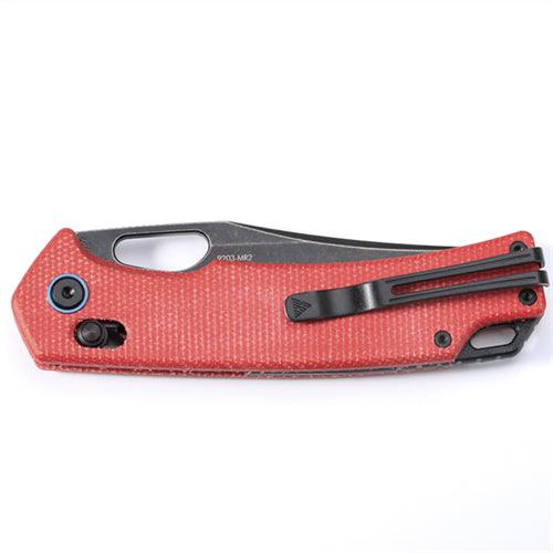SRM hunting pocket knife Retreiver 9203-MR2 | Red Micarta handle