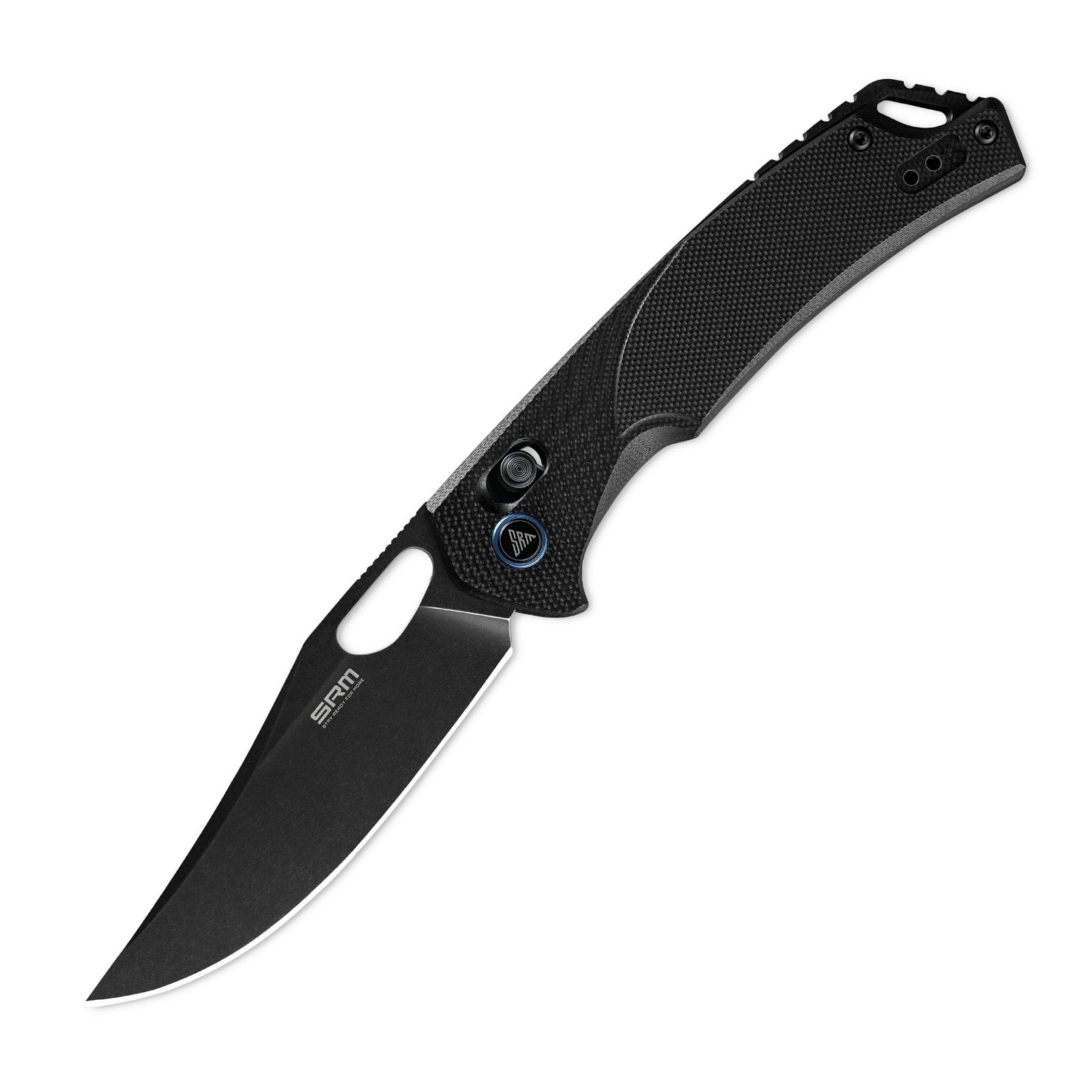 SRM Retriever 9201-GB hunting folding knife with blade open