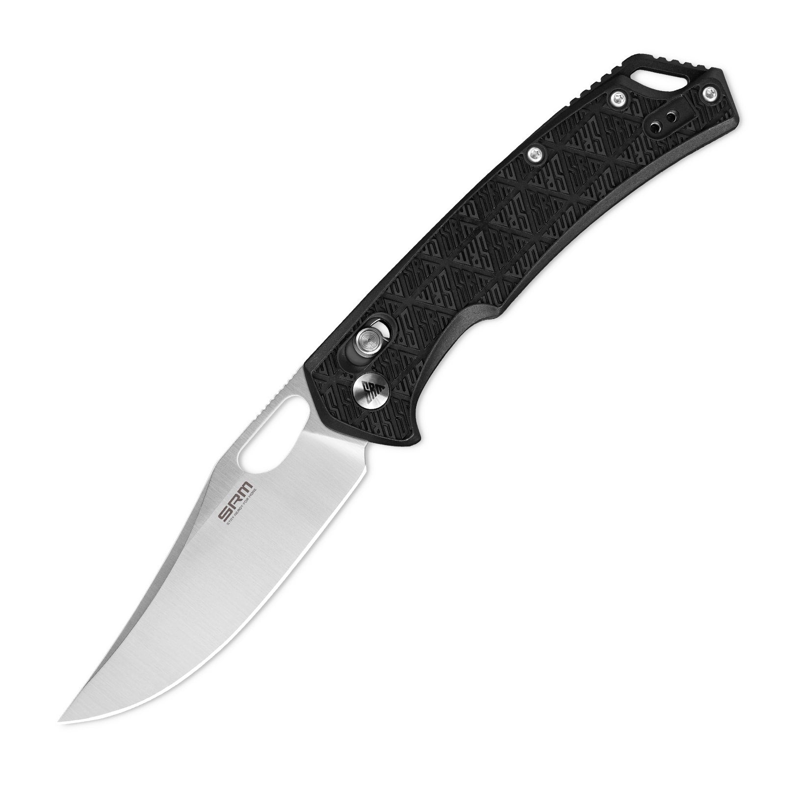 SRM Retriever 9201-PB folding hunting knife with blade open