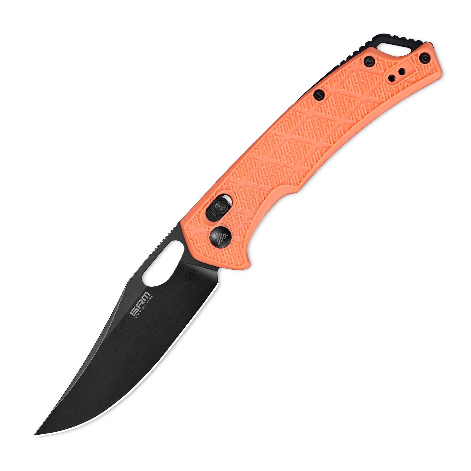 SRM Retriever 9201-PJ folding hunting knife with blade open