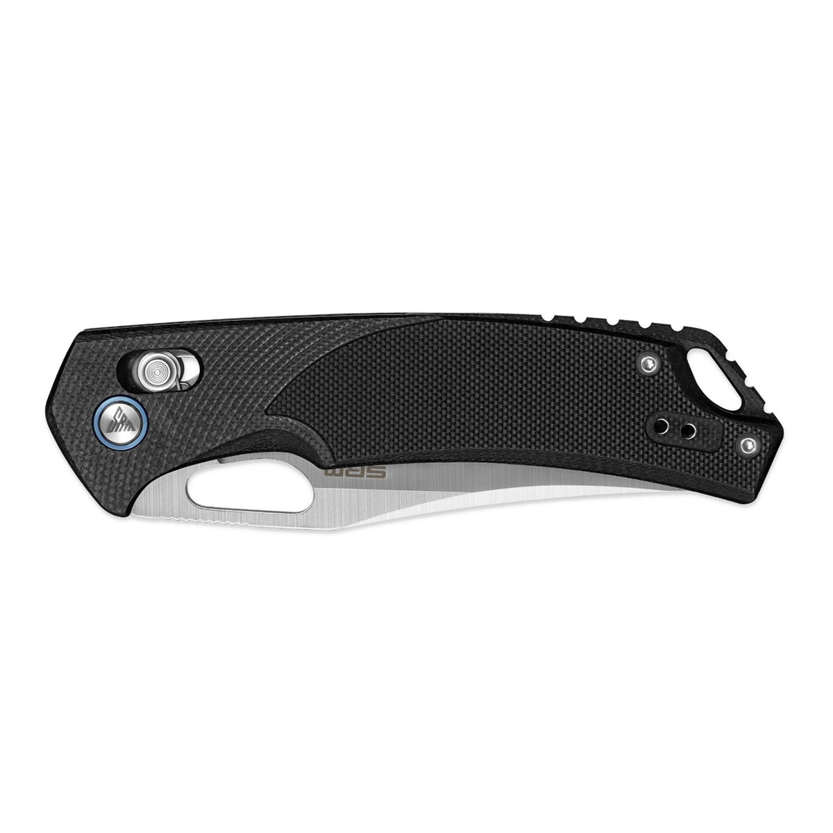 Side view of SRM Retriever 9201 folding hunting knife handle