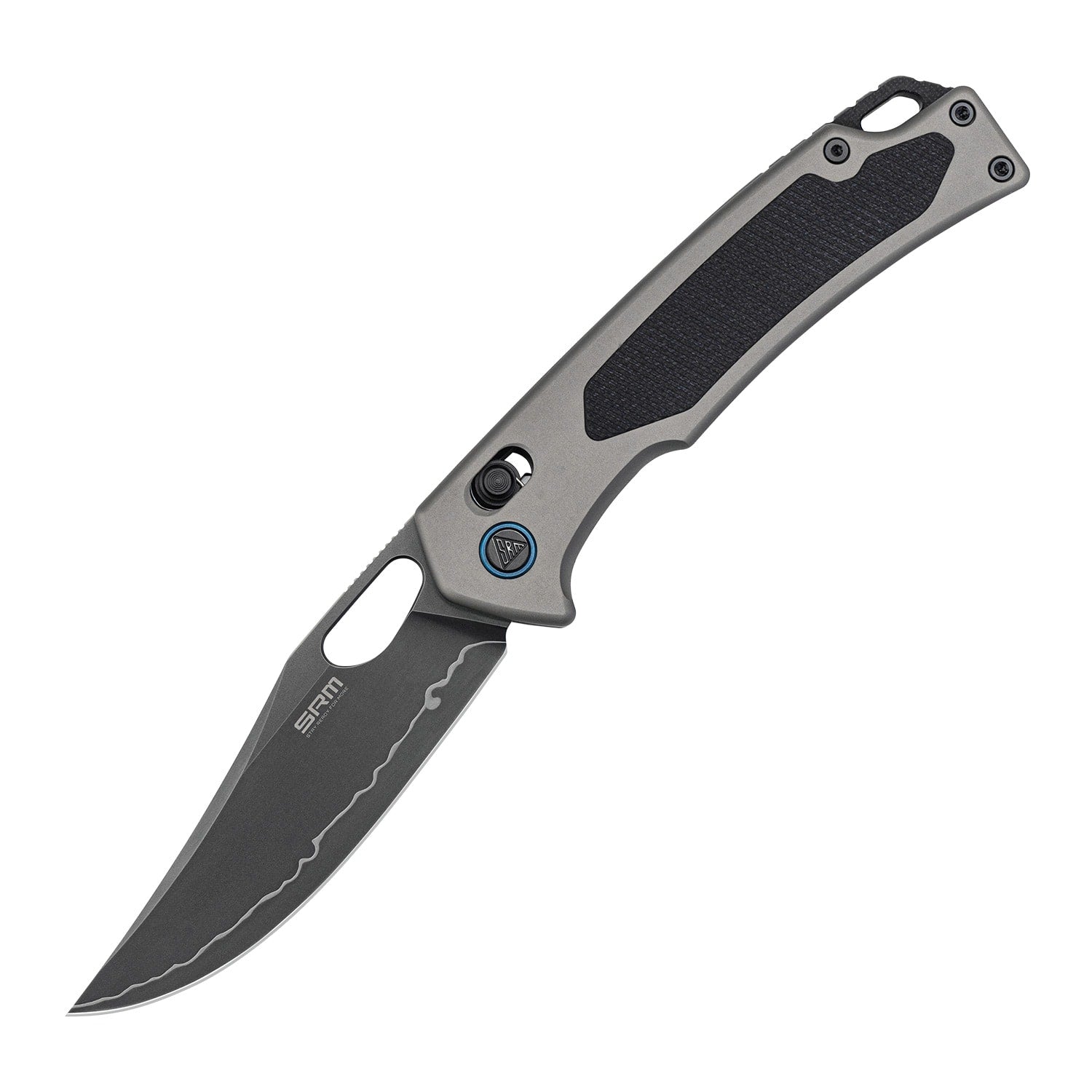 SRM hunting pocket knife Retriever 9203-AK2 | Grey Aluminum handle