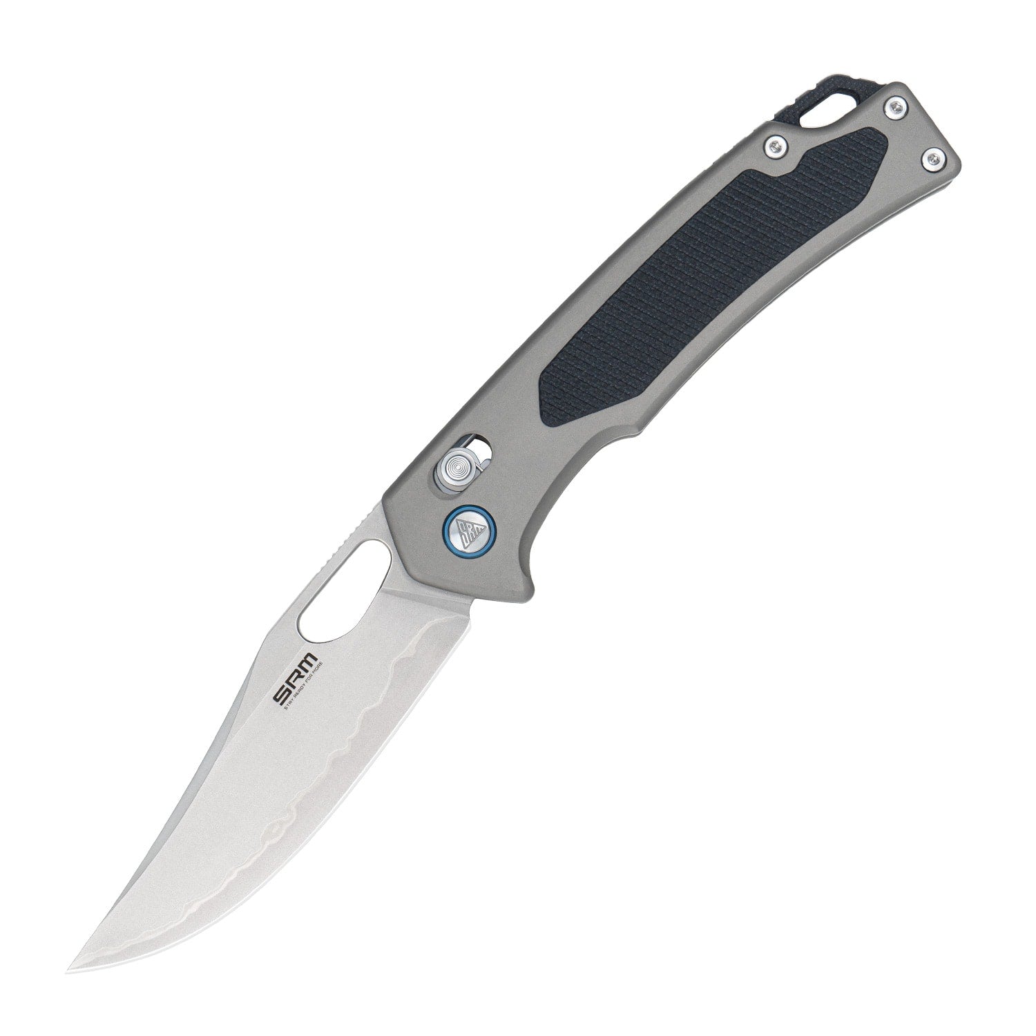 SRM hunting pocket knife Retriever 9203-AK | Grey Aluminum handle