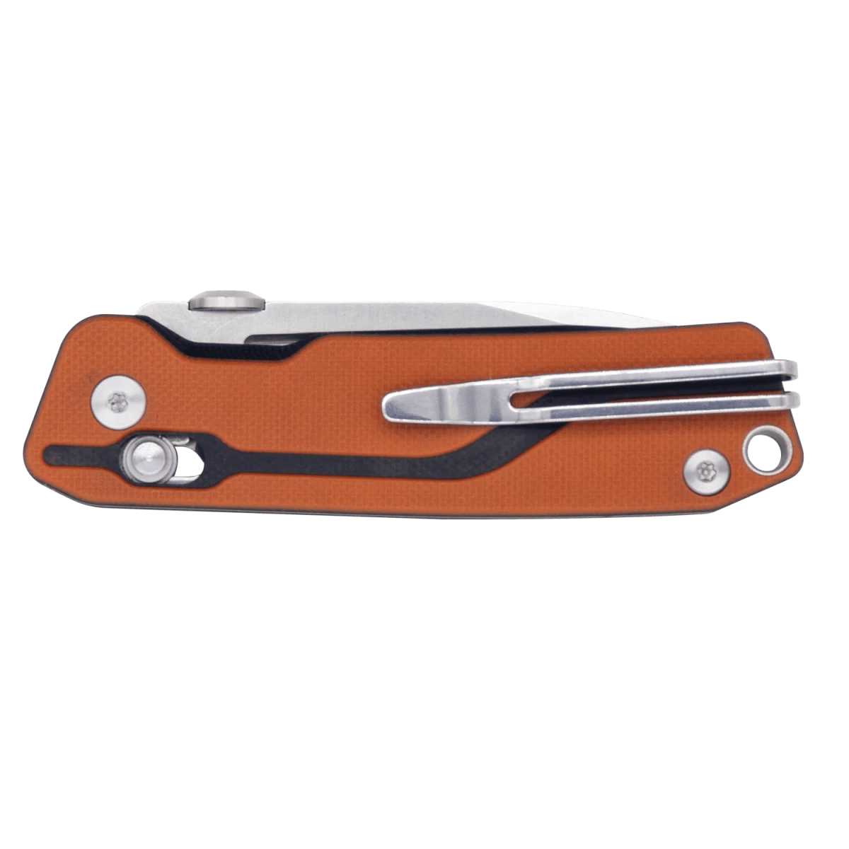 SRM tactical pocket knife Rubik 7228-GJ | D2 steel blade and orange G10 handle