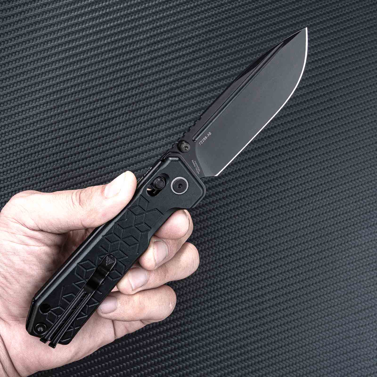 SRM tactical pocket knife Rubik 7228B-AB | 14C28N blade and Aluminum handle