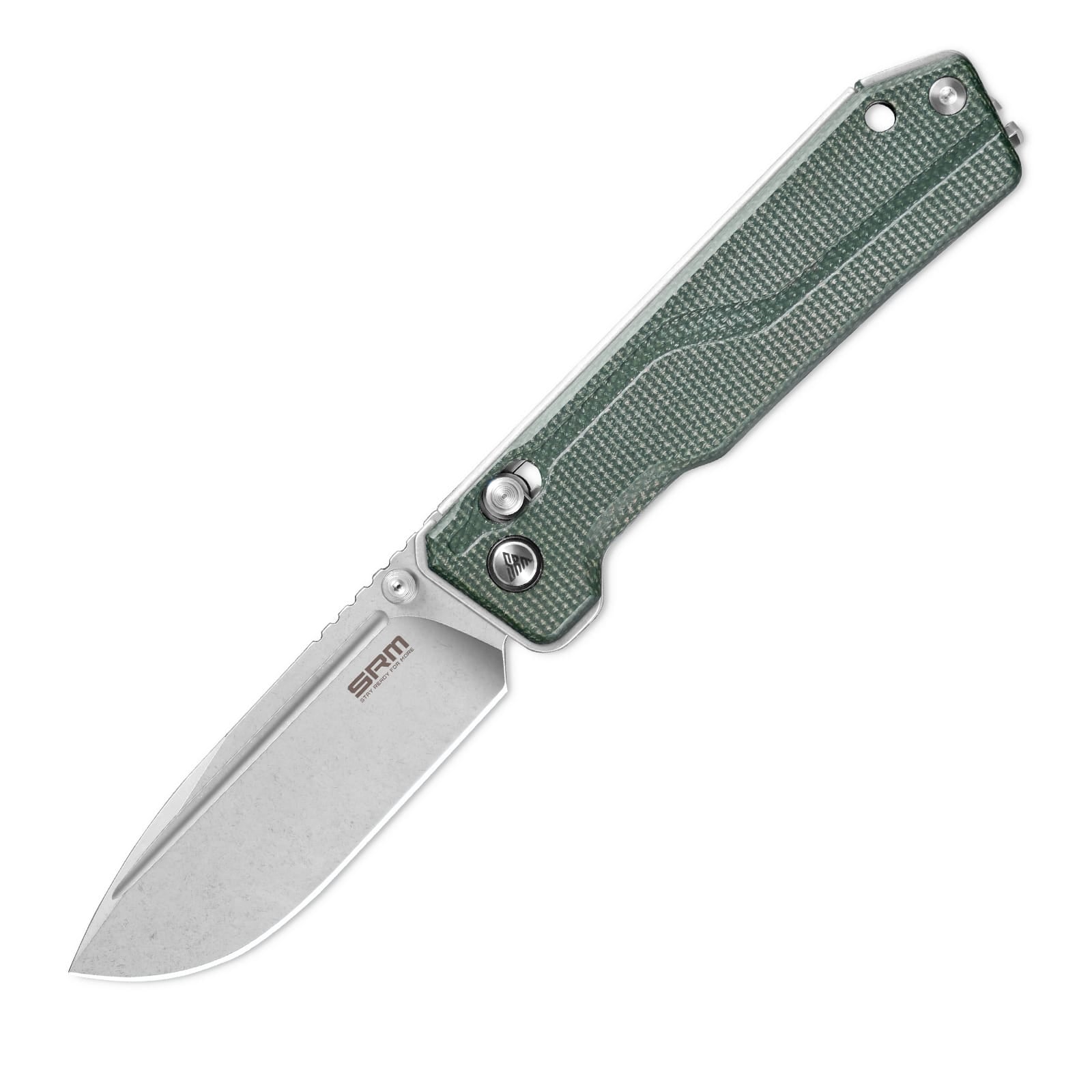 SRM Rubik 7228B-MG tactical pocket knife with blade open