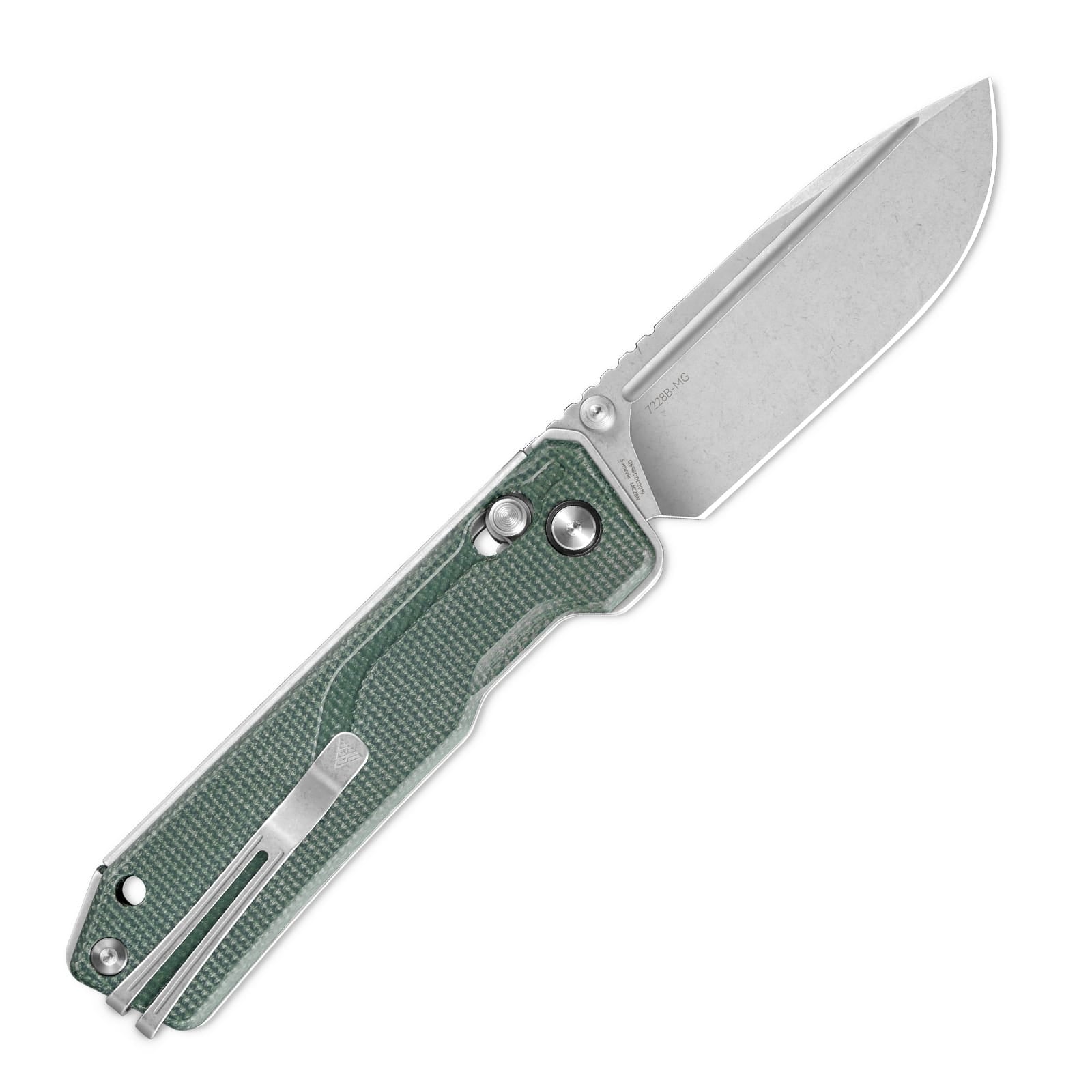SRM Tactical Pocket Knife Rubik 7228B-MG | EDC Knife with Ambi clip