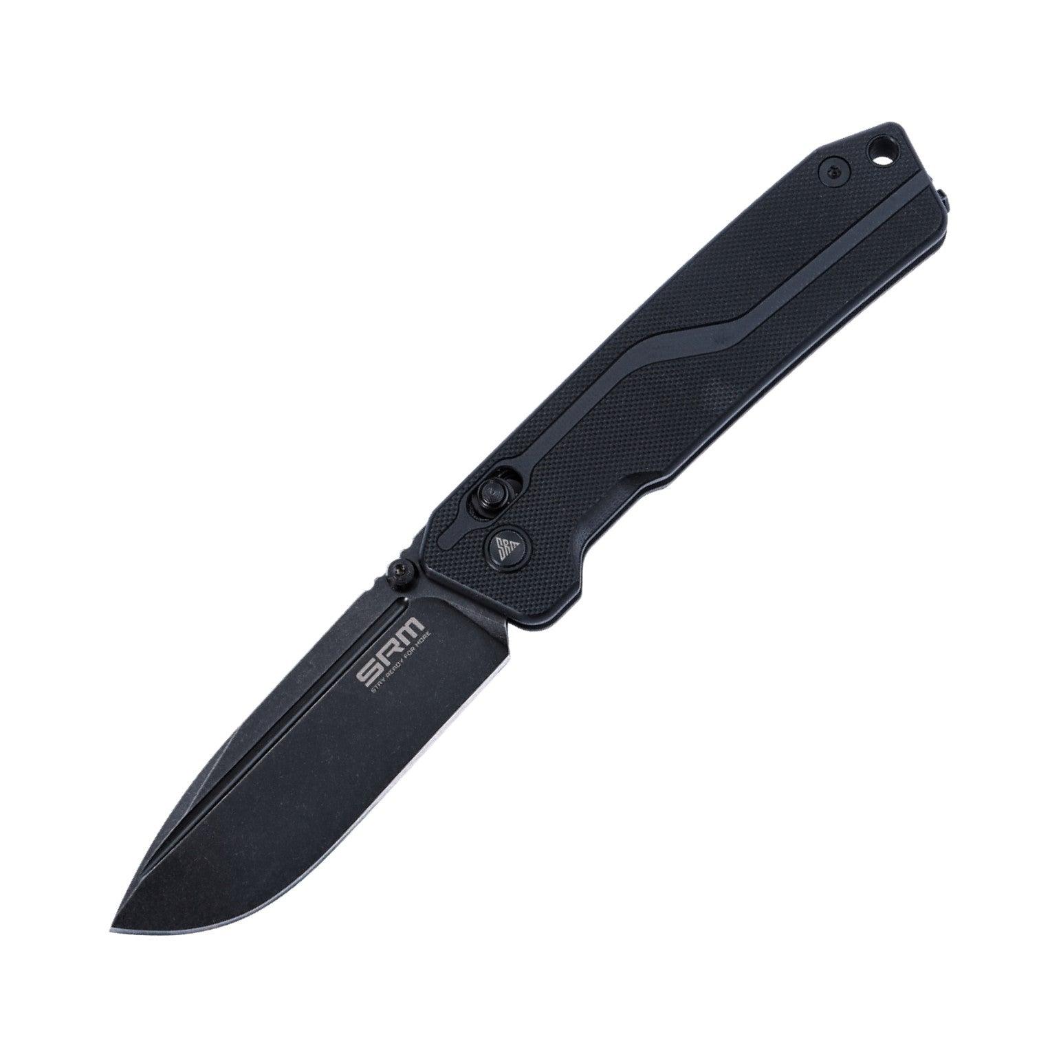 SRM tactical pocket knife Rubik 7228L-GB | 10Cr steel blade and black G10 handle