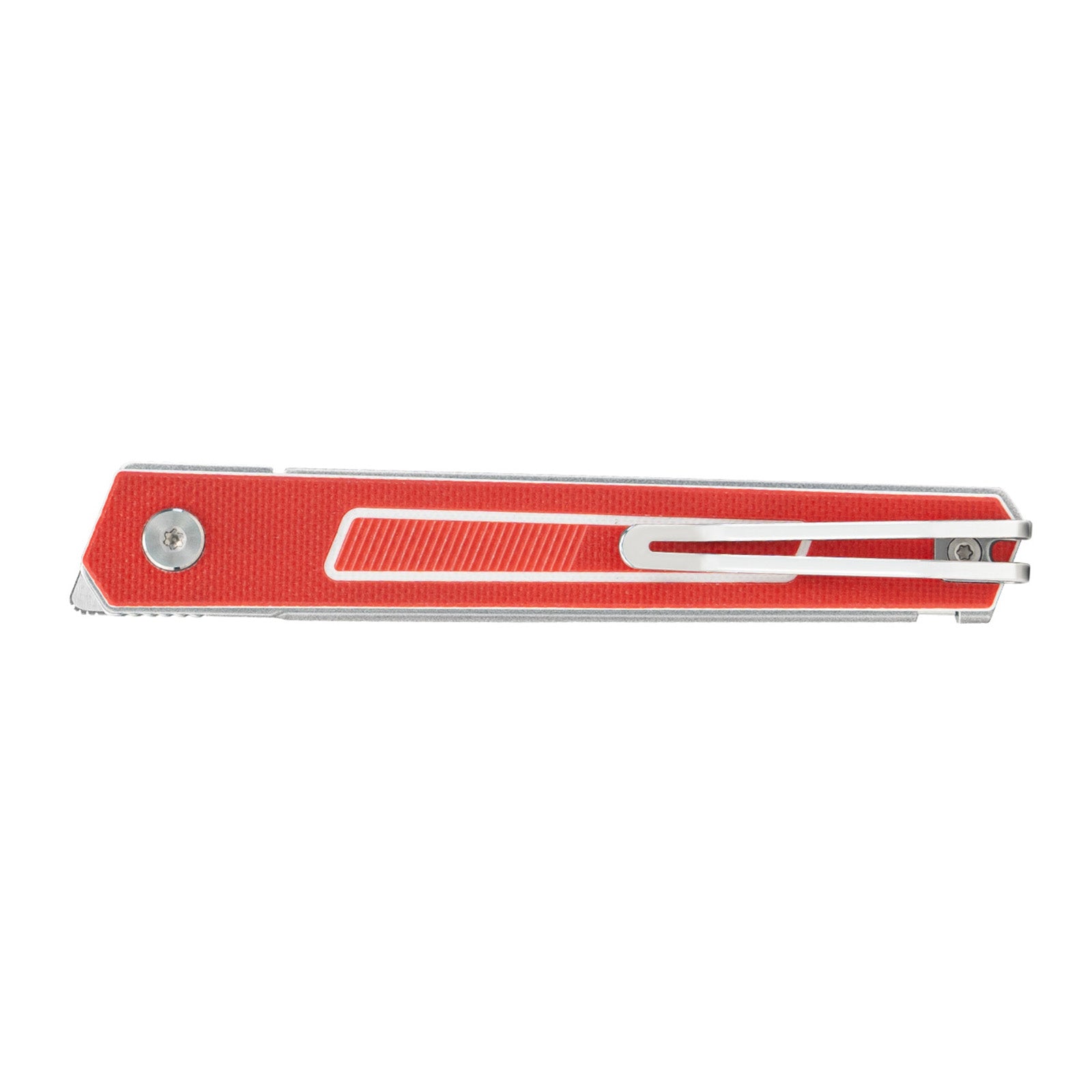 Close-up of SRM Swift 125L-GR liner lock knife handle