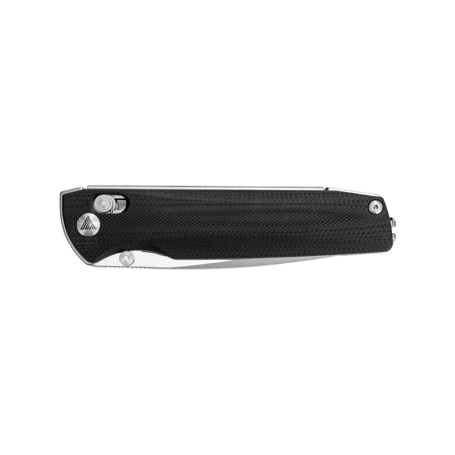 SRM EDC pocket knife Terrier 258L-GB | D2 steel blade and black G10 handle