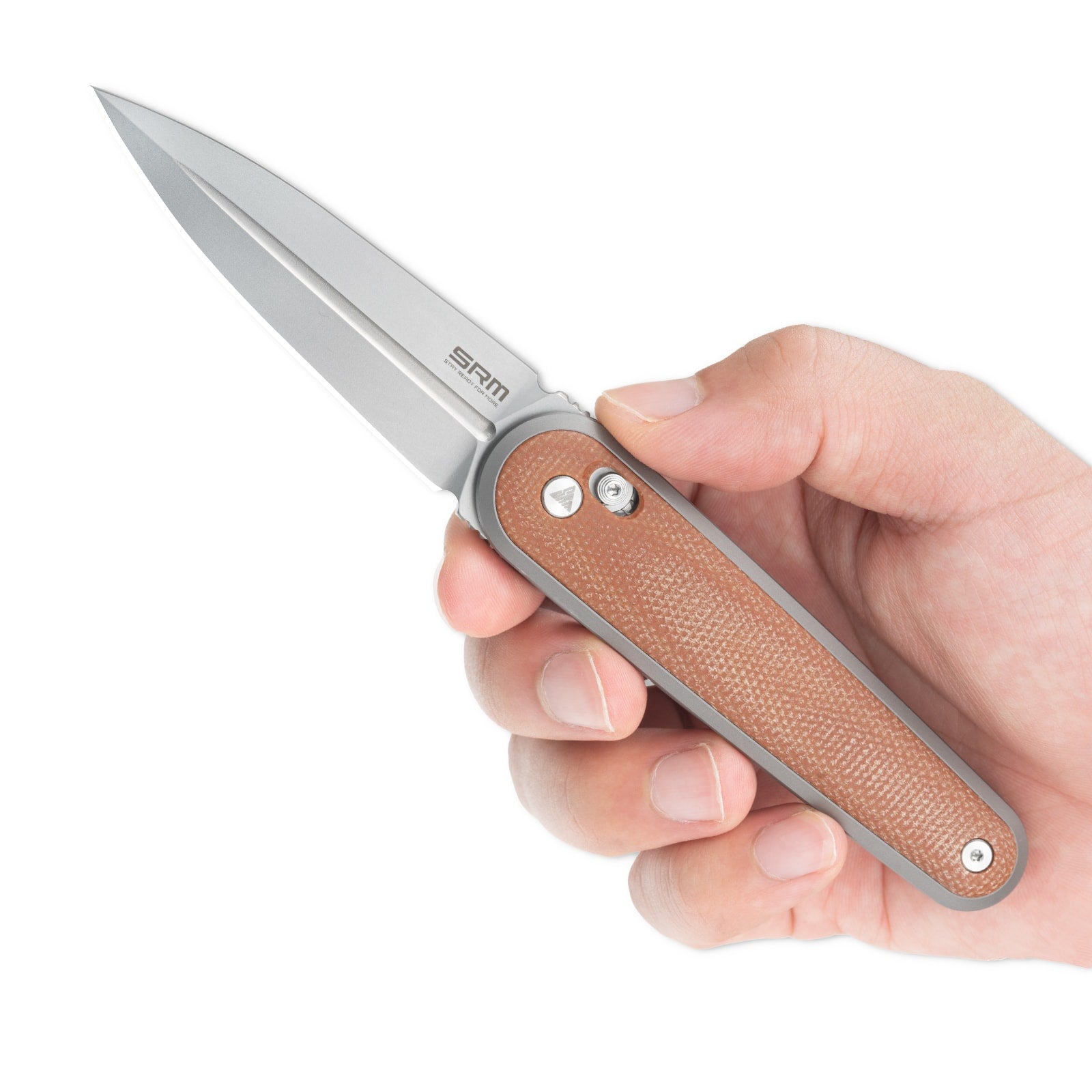 SRM EDC pocket knife Twin 251MB-MN - Invisible flipper dagger knife