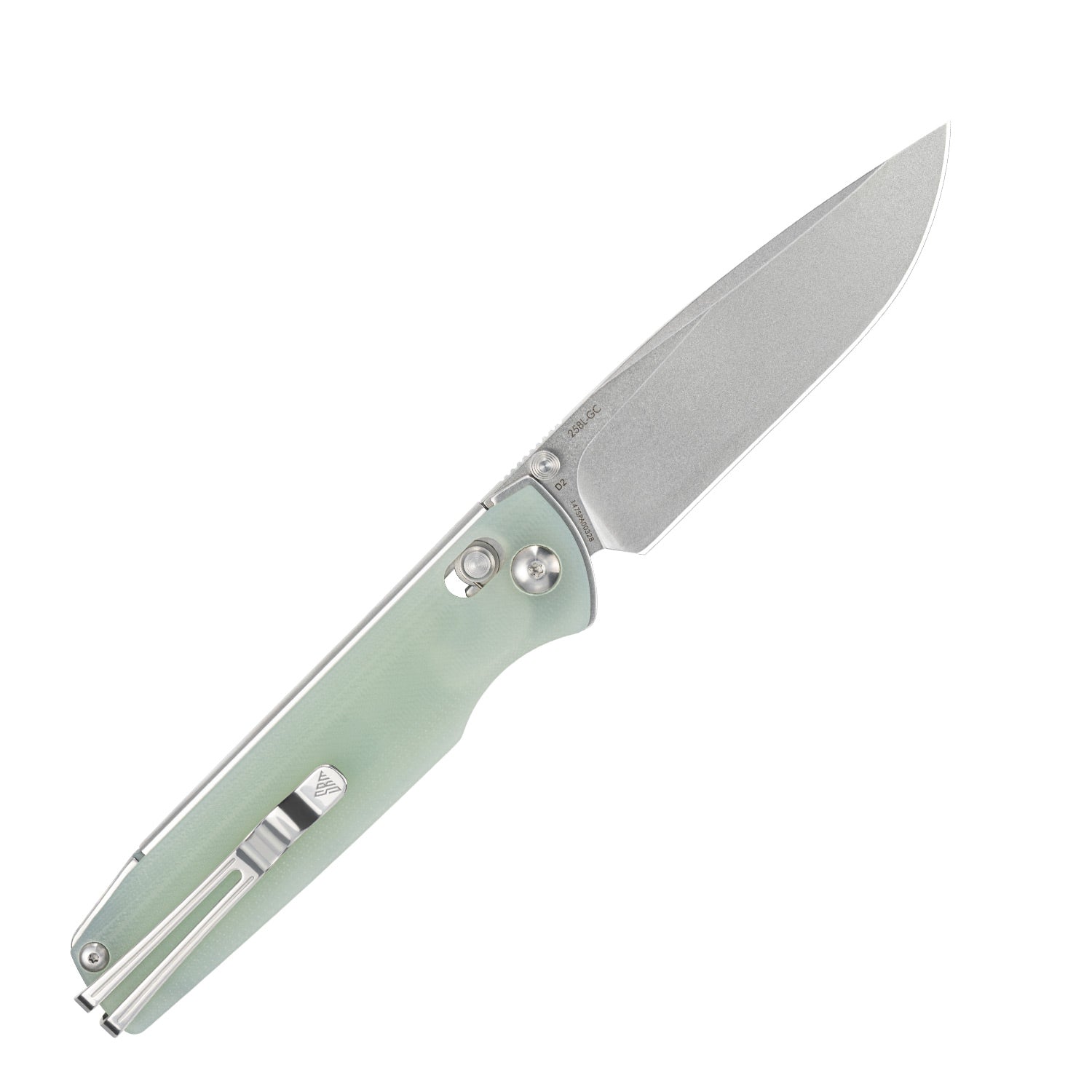 a socialist/ソーシャリスト/1B SUIT/MINT GREEN SRM EDC pocket Knife Terrier 258L-GB with Ambi clip and Mono-Chassis