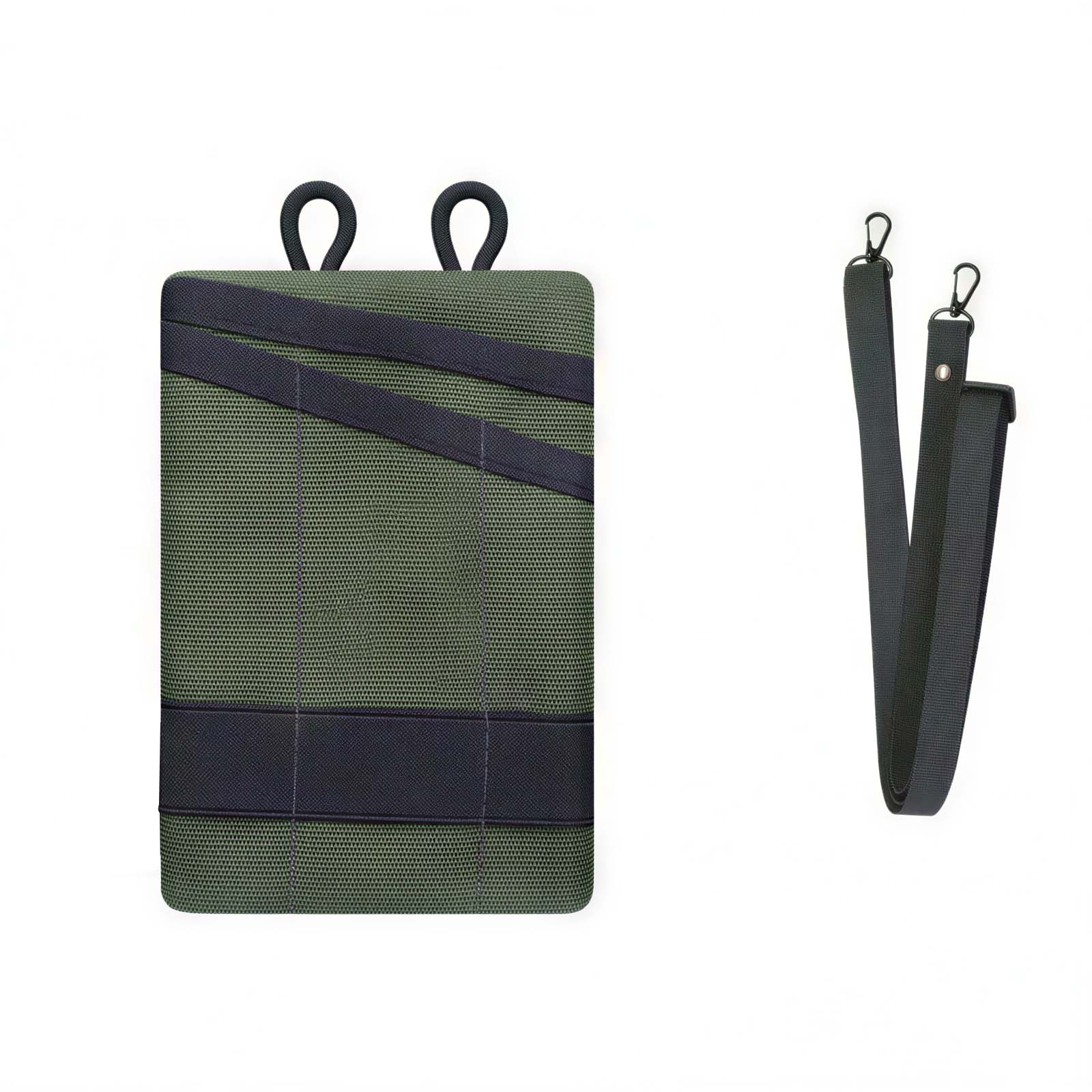 SRM green Nylon Zippered EDC pocket knife pouch