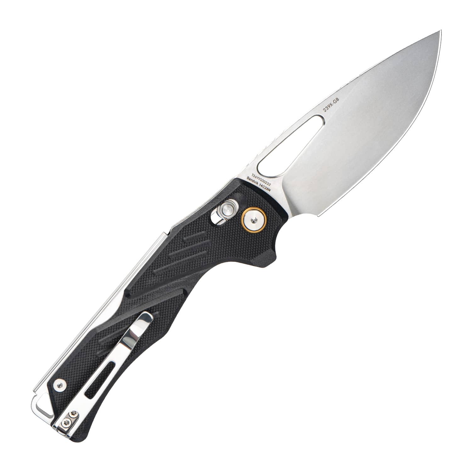 SRM Folding hunting knife Mirage 239X-GB | 14C28N blade and black G10 handle