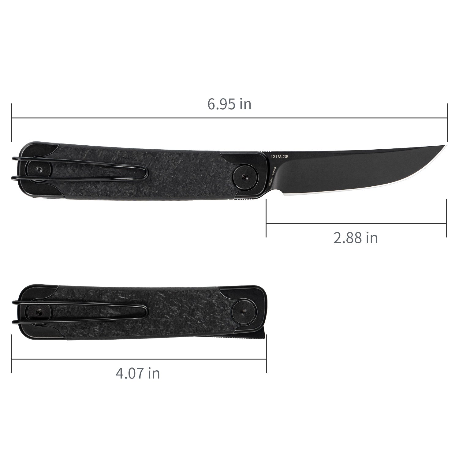 SRM Liner Lock Folding Knife (14C28N Blade, G10 Handle) Enso 131M-GB