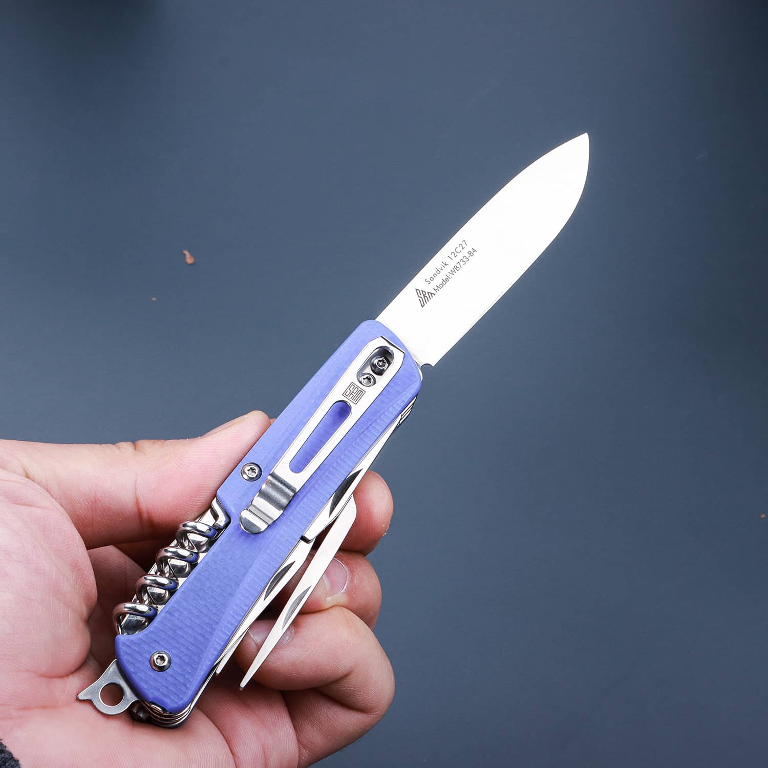 SRM outdoor multifunctional folding knife WB733-B4