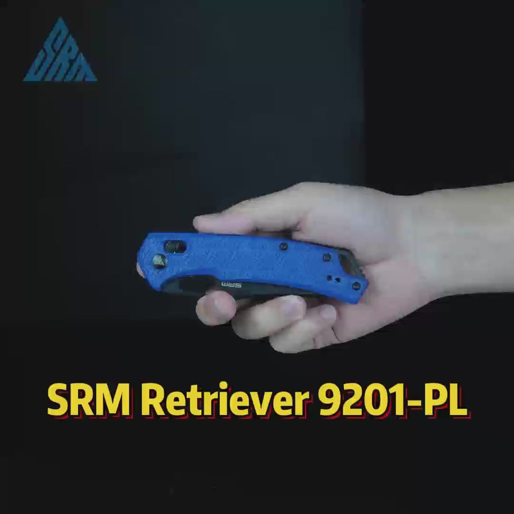 SRM Folding hunting knife Retriever 9201-PL - Clip point blade knife