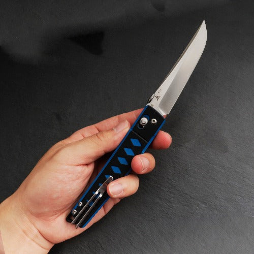 SRM Ambi Lock Folding Knife 9215 (D2 Steel, G10 Handle)